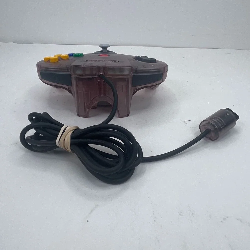 OEM N64 Atomic Purple Translucent Nintendo 64 Wired Controller Loose 7/10 Stick